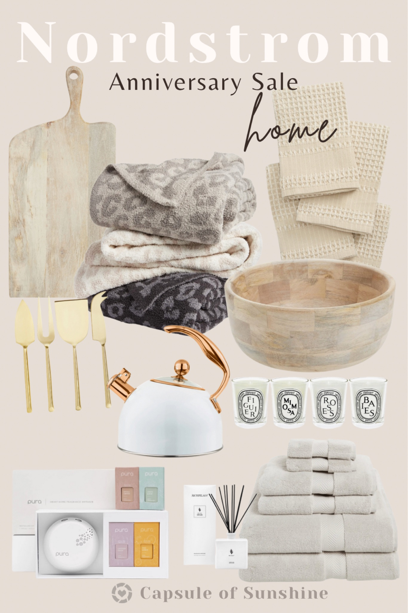Nordstrom Anniversary Sale begins SOON!!! 

My top home picks from the sale. There’s a good mix of old and new from last year! 

Cardmember Early Access opens up to Icons on July 11, Ambassadors on July 12, Influencers on July 13, and everyone else on July 17. Be sure to check your account if you’re a cardholder to see what level you are and when you’ll gain access. 

Go ahead and SAVE this post so you can easily access it once the sale opens up to you! 

#nordstromanniversarysale #nsale #home #homefinds #barefootdreams #throwblanket #servingplate #woodenbowl #cheeseknives #kitchen #bathtowels #kitchentowels #candles #pura 

#LTKxNSale #LTKhome #LTKsalealert