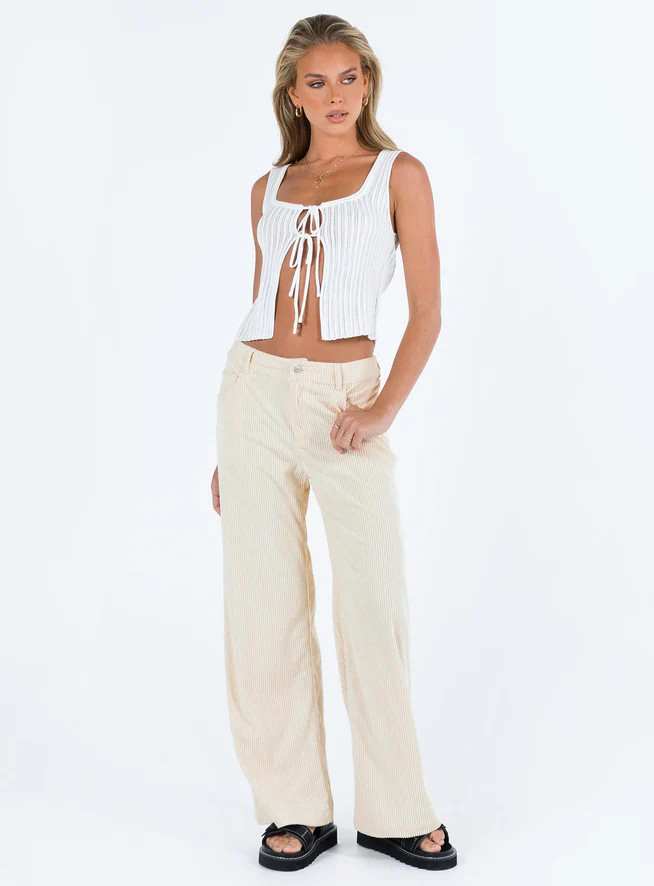 Tanaka Pants Beige | Princess Polly US