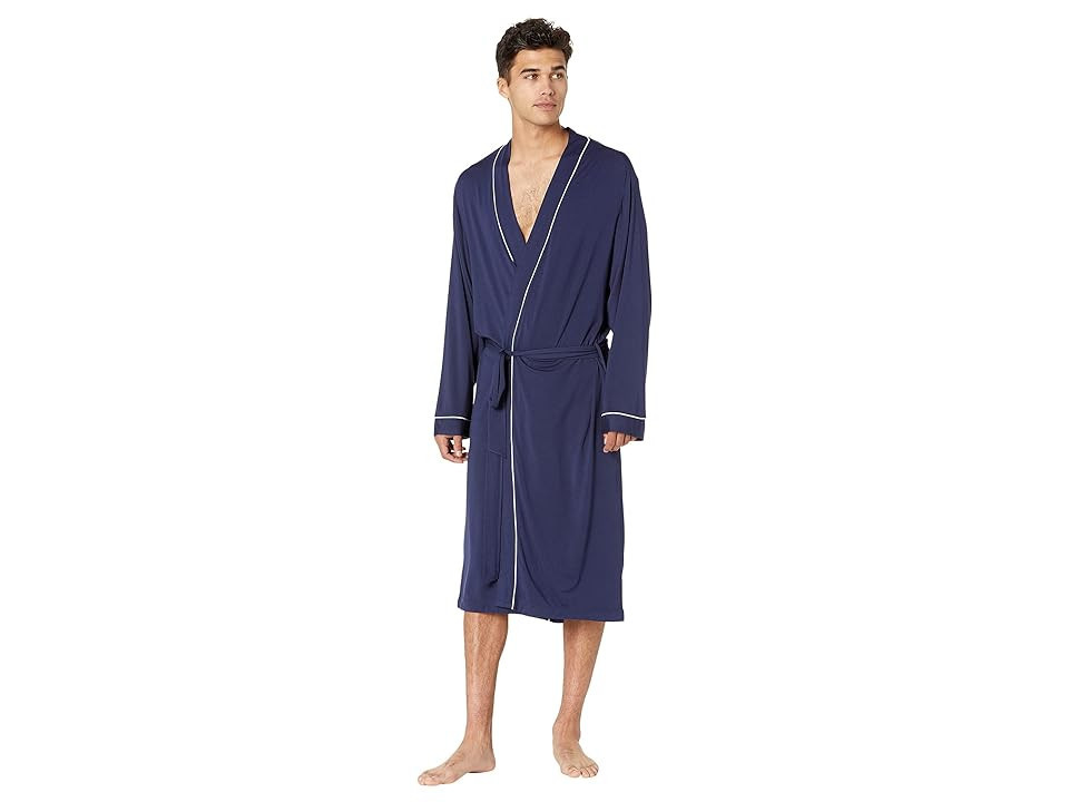Eberjey William Robe (True Navy/Ivory) Men's Pajama | Zappos