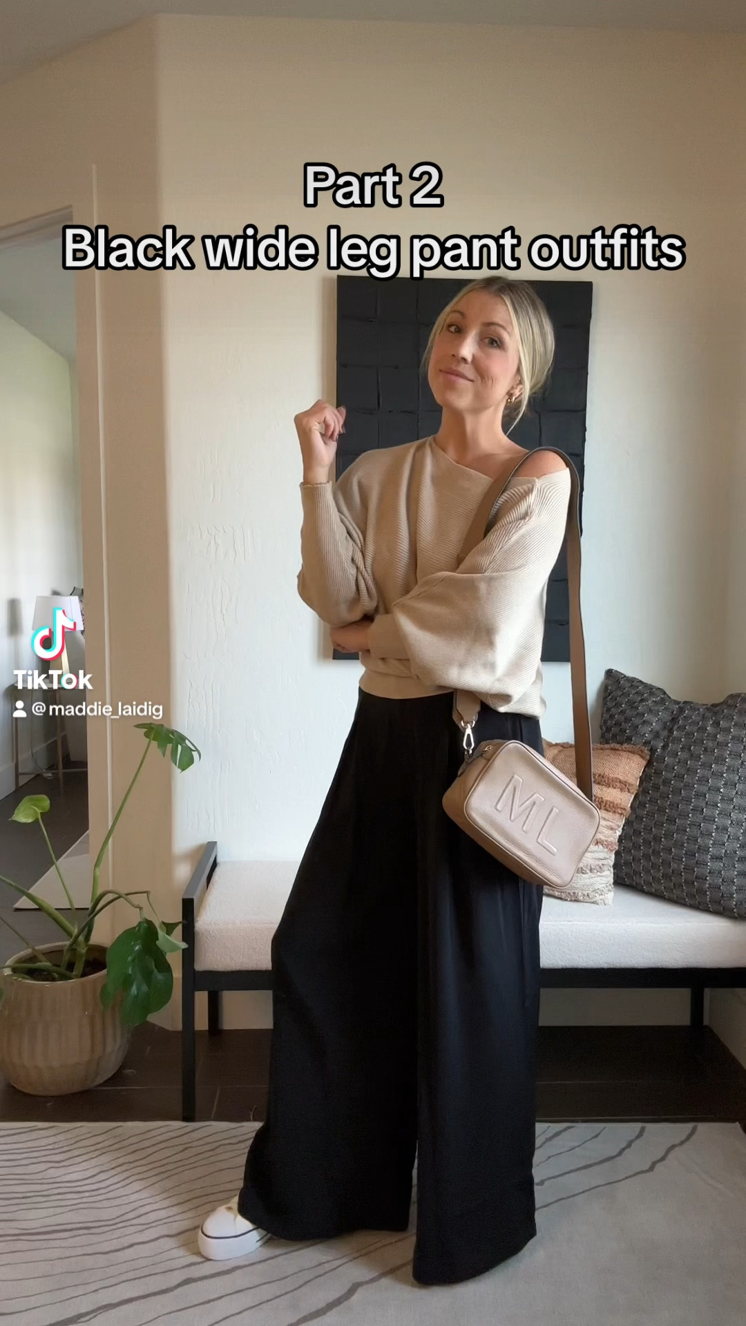 Realistic elevated outfits for when you have nothing to wear. Every woman needs a pair of black wide leg pants to dress up or down. SHOP these pieces in my LTK or on my blog. #stylingtips #outfitideas #falloutfits #realisticoutfits #nothingtowear #everydaybasics #wardrobeessentials #howtoelevateyourstyle

#LTKstyletip #LTKfindsunder100 #LTKSeasonal