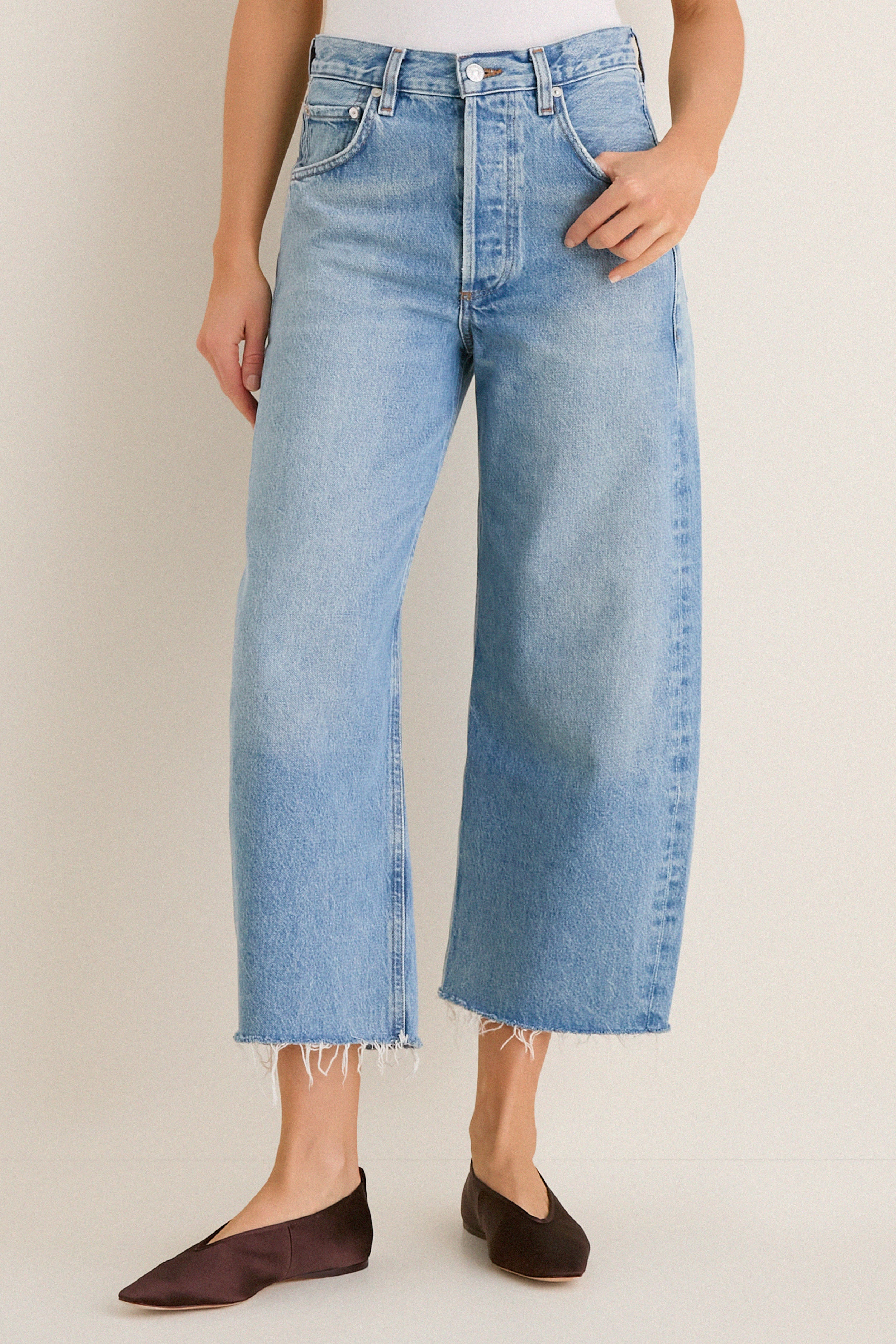 Honour Ayla Raw Hem Crop Jean | Tuckernuck (US)