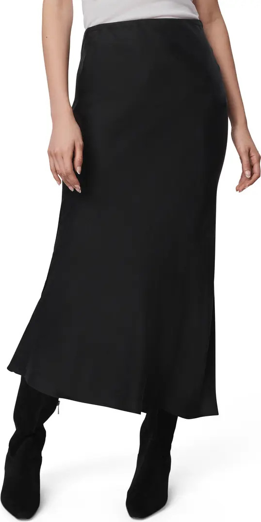 Splendid Serena Side Slit Satin Midi Skirt | Nordstrom | Nordstrom