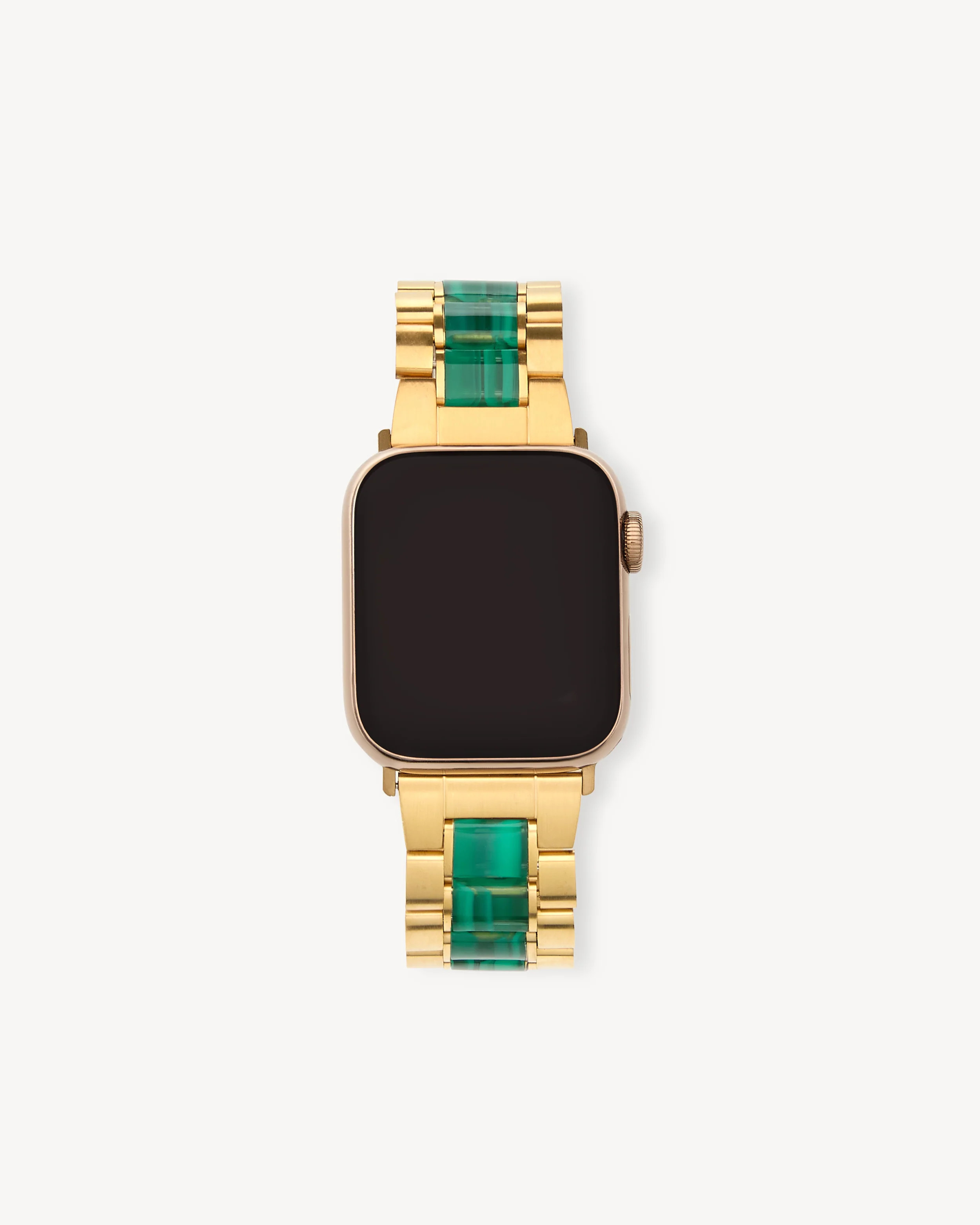 Boyfriend Apple Watch Band in Gold / Malachite | Machete Jewelry | Machete