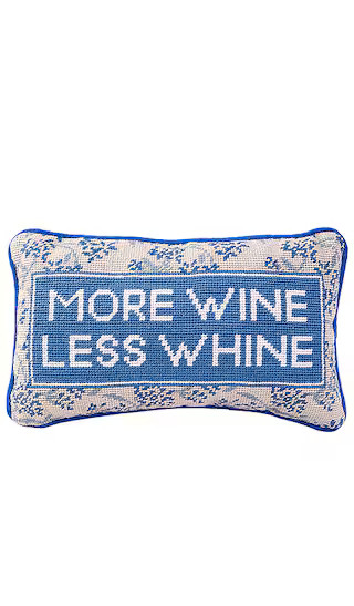 More Wine Needlepoint Pillow | Revolve Clothing (Global)