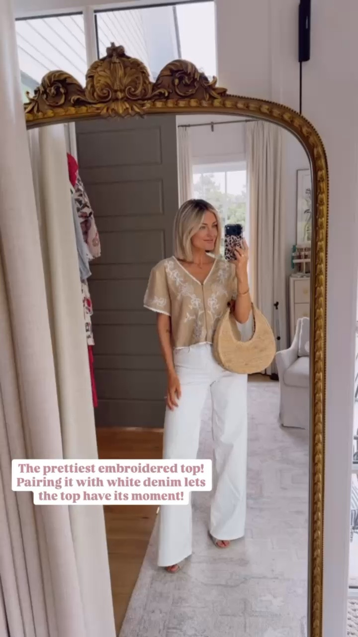 Both of these pieces are Target finds 👏🏼 so many ways to style them this season! Wearing S/4. Loverly Grey, Target find, Target fashion, white denim outfit, white jeans outfit, spring fashion, spring outfit ideas

#LTKootd #LTKSeasonal