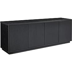 Henn&Hart Hanson Rectangular TV Stand for TV's up to 75" in Black Grain | Amazon (US)