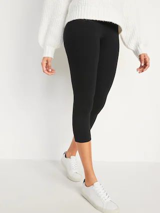 High Waisted Cropped Leggings For Women | Old Navy (US)