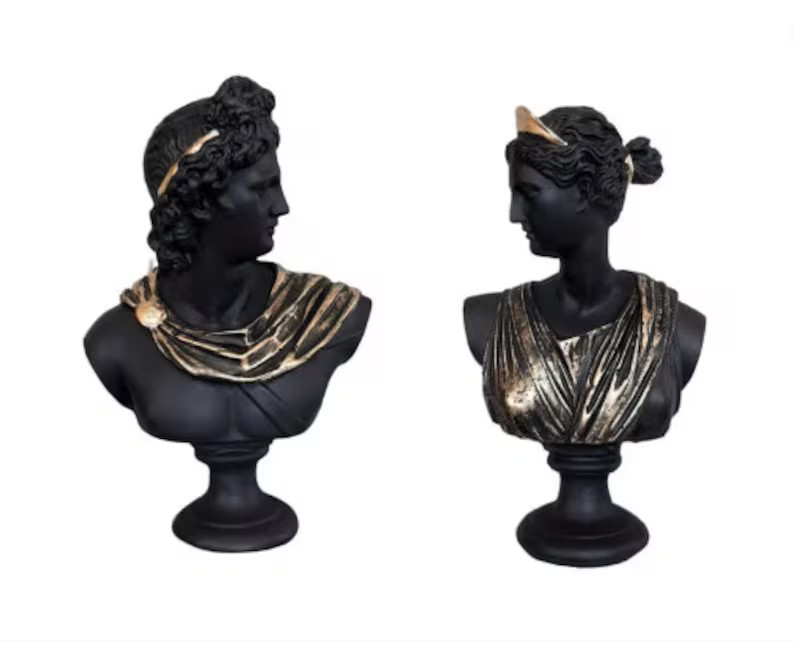 Greek Roman Goddess Diana Bust of Artemis, Apollo and Diana Bust, Decorative Bust Sculpture, Desi... | Etsy (US)