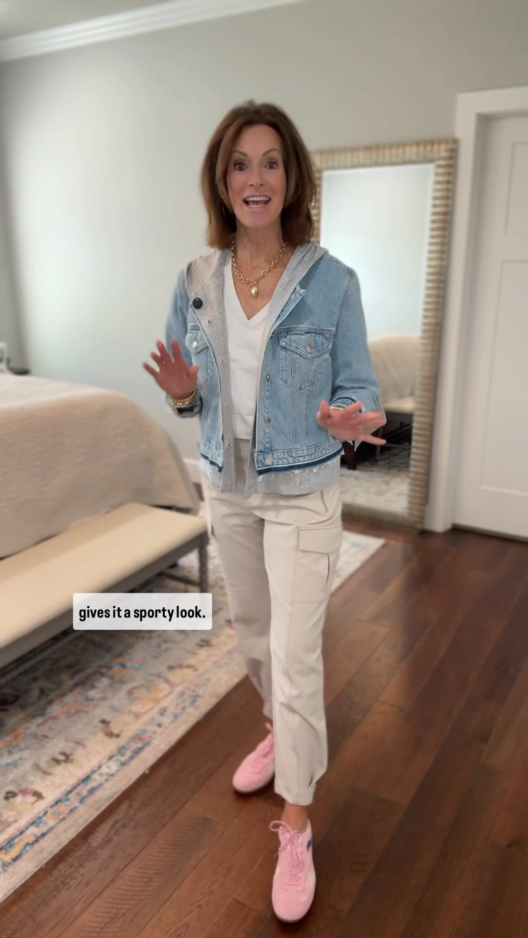 Travel style 

Supima cotton spandex Tee - L Reg. (Exchanging for a large tall)

Cargo pants - size 8 Reg. ( I wanted them to be ankle pants and the talls would have been too long) 
Lots of color options!!
Has stretch for comfort…Wrinkle resistant, quick drying and breathable 

Blazer- Large - very comfortable and moves with you! You will love it! 
Dickies - L/XL

Jean jacket - L
Hooded cardigan - L

Linen shirt - L (linked similar)

#LTKWatchNow #LTKTravel #LTKStyleTip