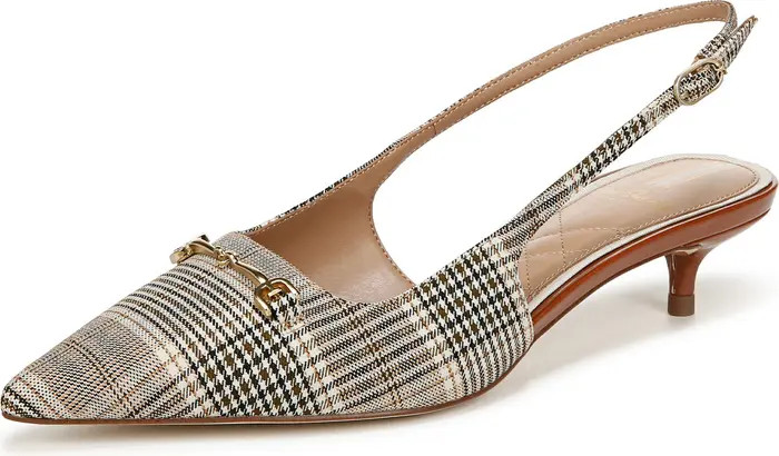 Farrah Kitten Heel Pointed Toe Slingback Pump (Women) | Nordstrom Rack