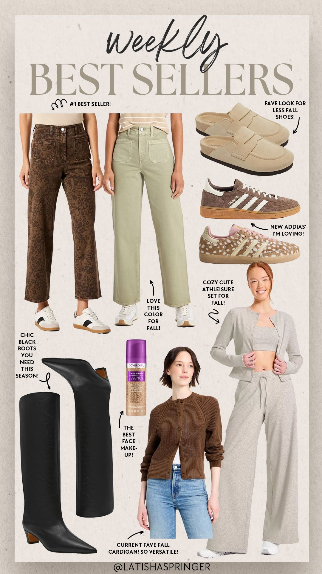 Last week’s best sellers! 

#bestsellers

Weekly best sellers. Weekly most loved. Target denim. Target look for less fall shoes. New adidas sneakers. Target matching fall athleisure set. Chic black fall boots. Target fall cardigan. Go to face makeup.

#LTKSeasonal #LTKootd #LTKgrwm