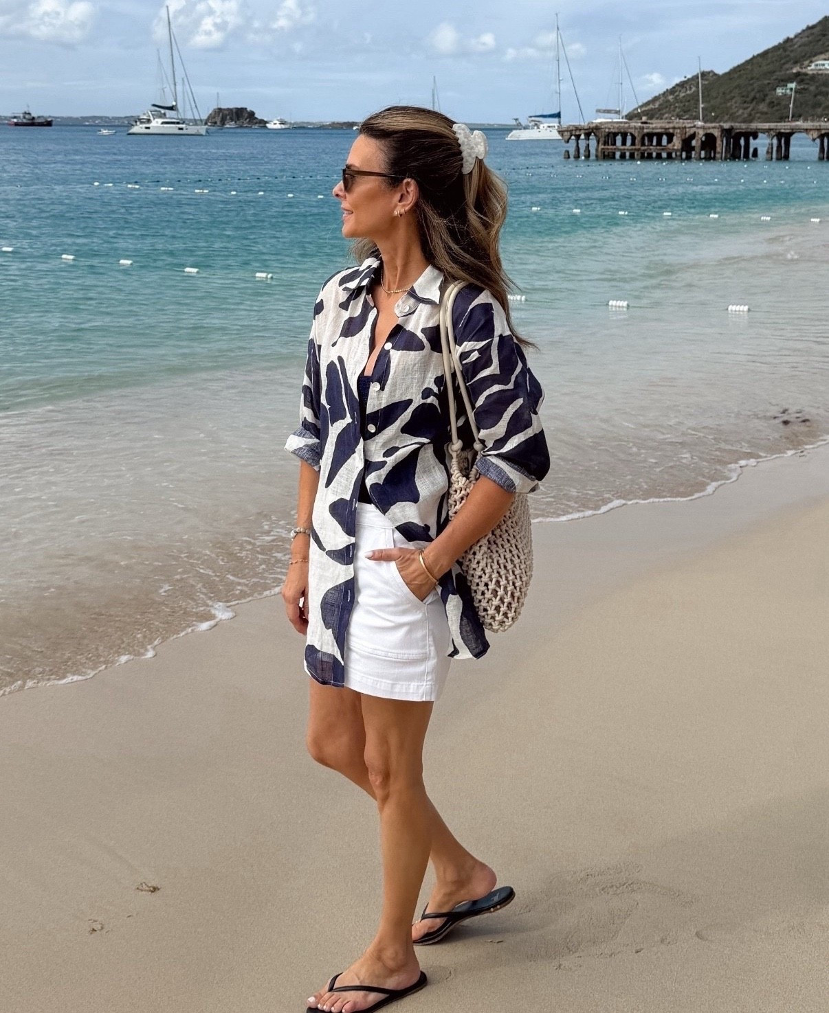 Cover up I’ve worn on repeat sz XS 
-shorts TTS 
- Sandals with arch support TTS 

#LTKootd #LTKTravel