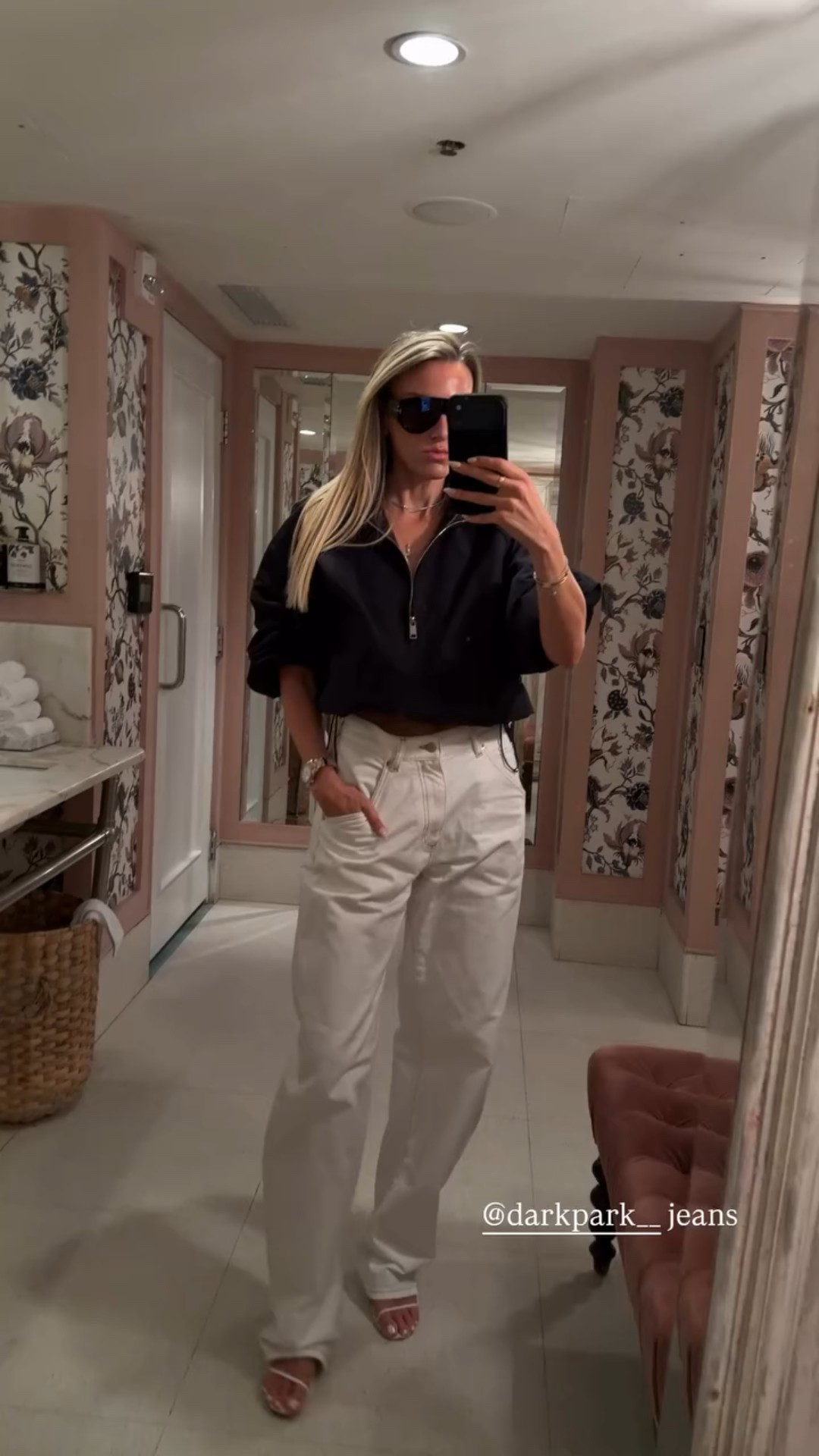 Yesterdays OOTD. Wearing @darkpark__ jeans and a Eaves sport jacket  

#LTKootd #LTKspringtrends #LTKdayinmylife