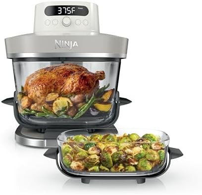 Ninja Crispi Pro 6-in-1 Glass Air Fryer | 6qt & 2.5qt Glass Containers with Storage Lids | Non-To... | Amazon (US)