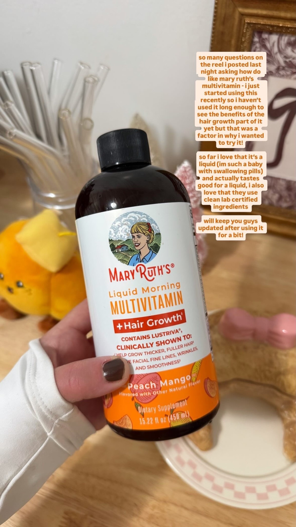 recently started taking mary ruth vitamins and get a lot of questions on them! really liking them so far! 

#LTKfitnessgoals #LTKselfcare #LTKdayinmylife