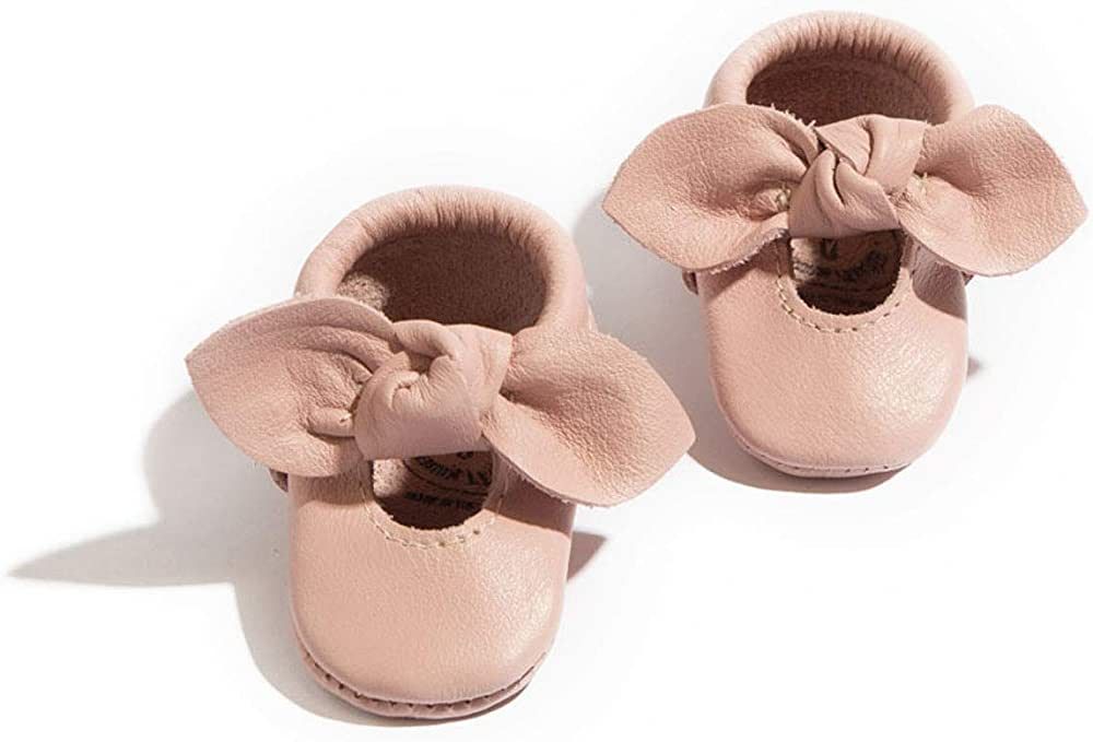 Freshly Picked Soft Sole Leather Bow Moccasins, Baby Girl Shoes , Sizes 1-5, Multiple Colors | Amazon (US)