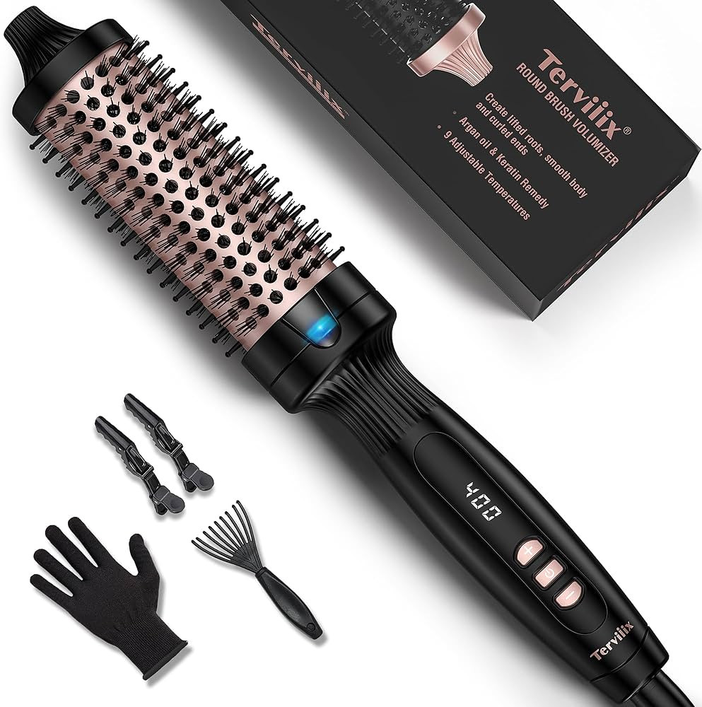 Terviiix 1.5 Inch Thermal Brush Create Blowout Look, Get Loose & Volume Layer Hair, Ceramic Tourm... | Amazon (US)