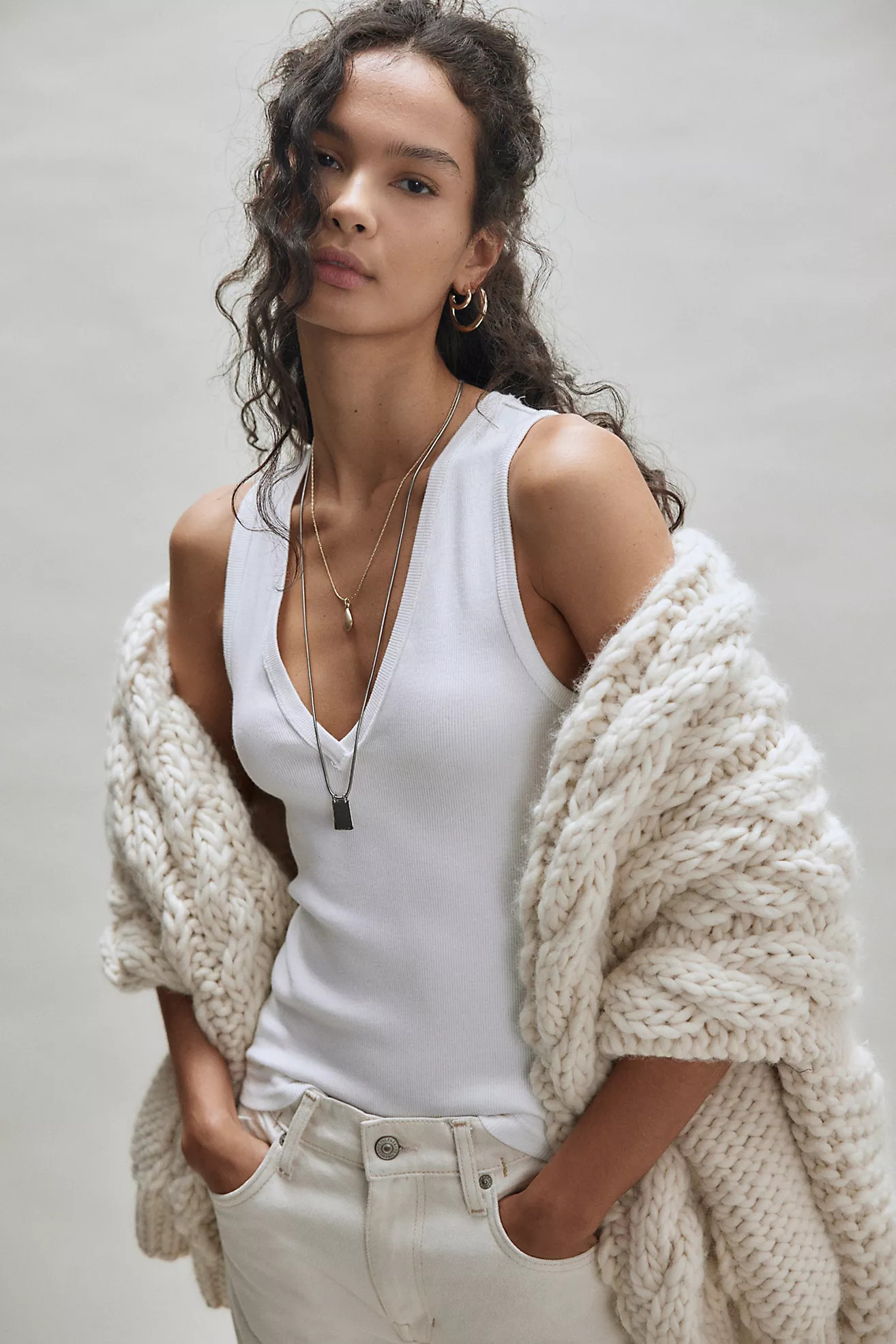 We The Free Neria V-Neck Tank Top | Free People (Global - UK&FR Excluded)