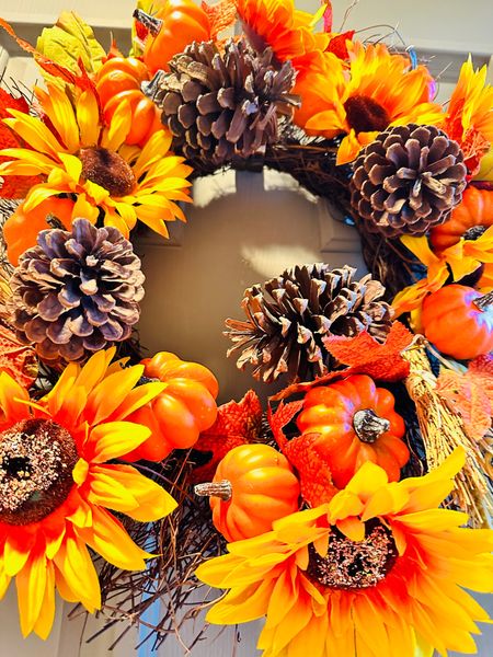 Hot glue some foam pumpkins to your wreath and give it a makeover 🧡
So easy and so pretty 🤩 









#LTKSeasonal #LTKfindsunder50 #LTKhome