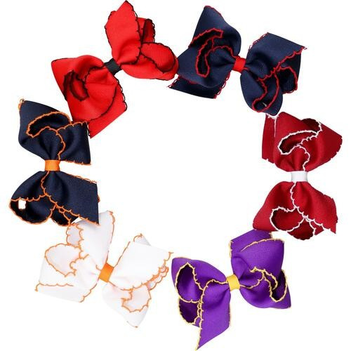 Collegiate Medium Moonstitch Bow | Cecil and Lou