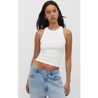 Stradivarius Basic racerback tank top White S | Stradivarius (UK)