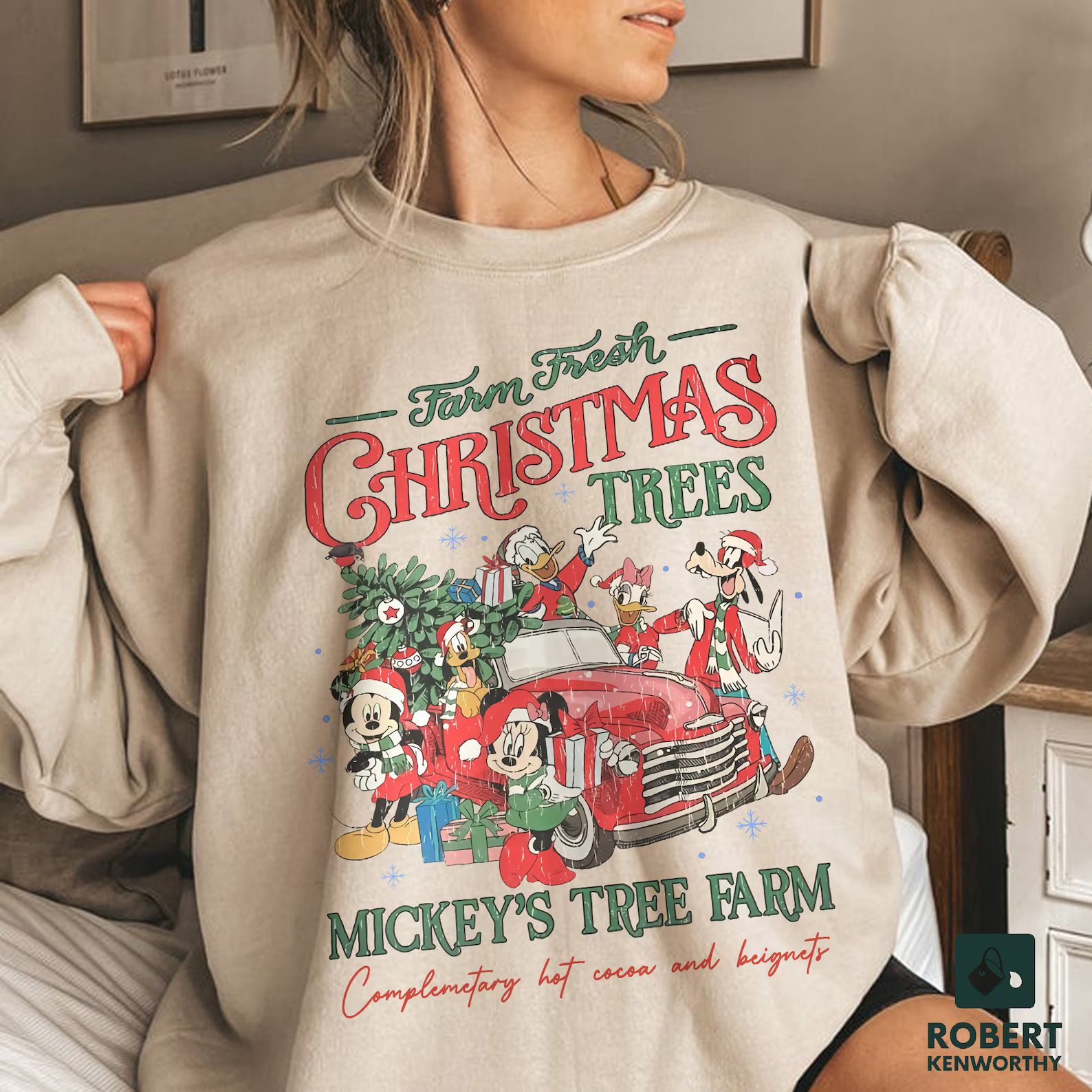 Vintage Disney Farm Fresh Sweatshirt Mickey's Tree Farm - Etsy | Etsy (US)