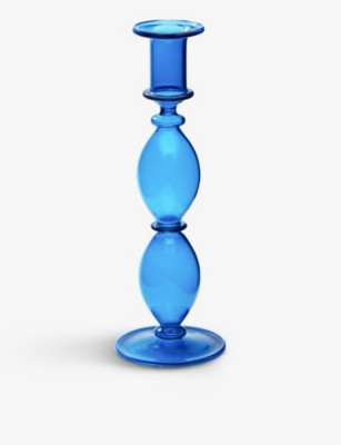 Harbour glass candle holder 23cm | Selfridges