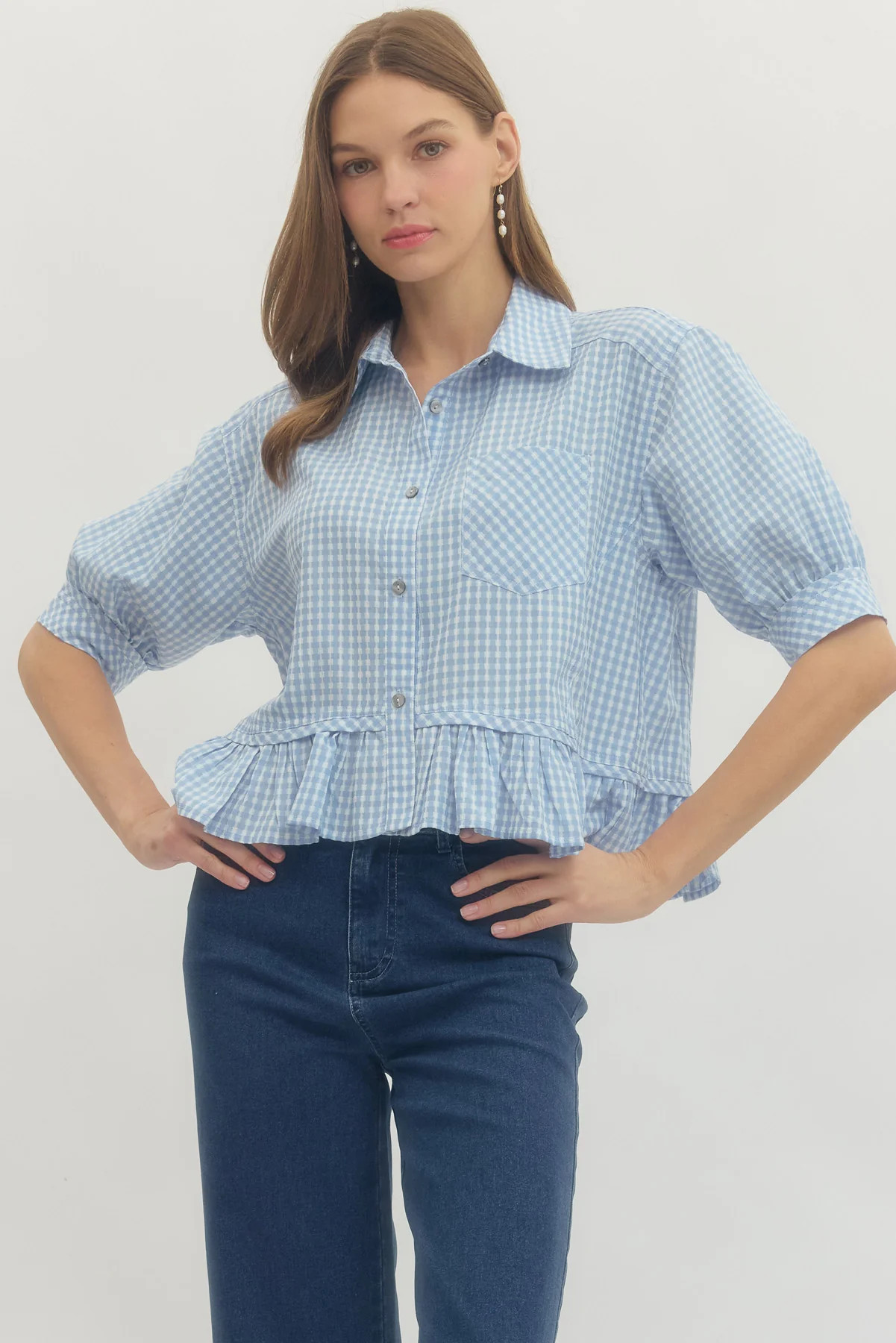 Junie Gingham Top | The Collection Texas