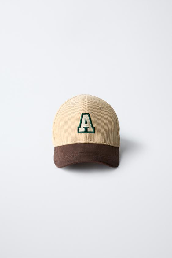 CORDUROY CAP WITH PATCH | Zara US