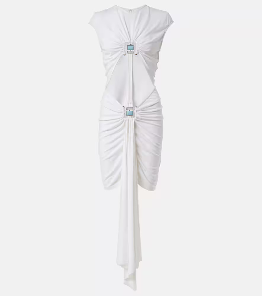 Christopher Esber Gathered cutout jersey minidress | Mytheresa (US/CA)