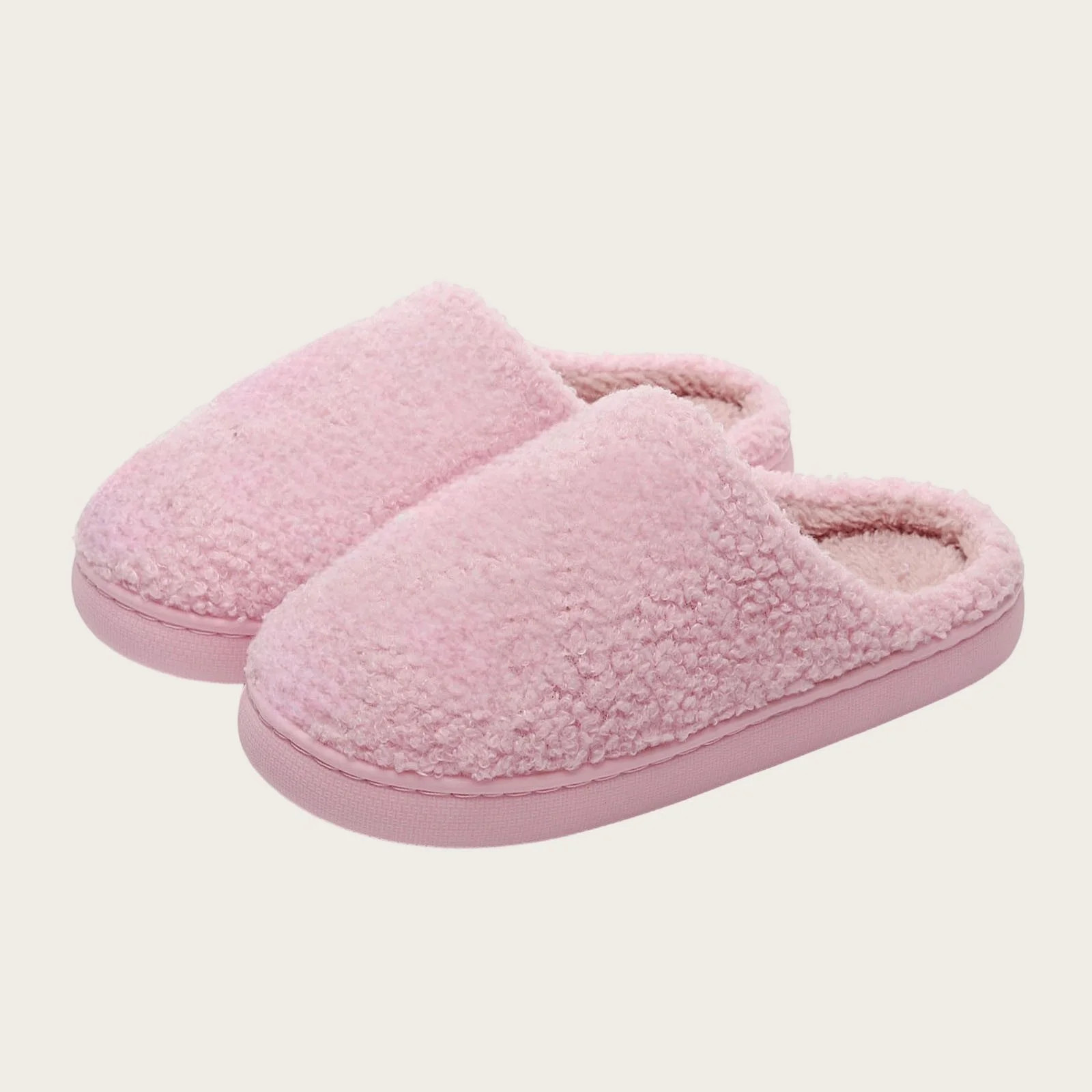 Viluyesy Womens Home Fuzzy Slippers, Slip-On Cozy Plush Soft Sole Winter Warm Bedroom Indoor Flat... | Walmart (US)