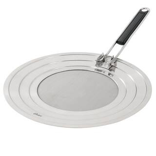 Oster Baldwyn 12 in. Round Stainless Steel Splatter Guard with Foldable Handle 985121309M - The H... | The Home Depot