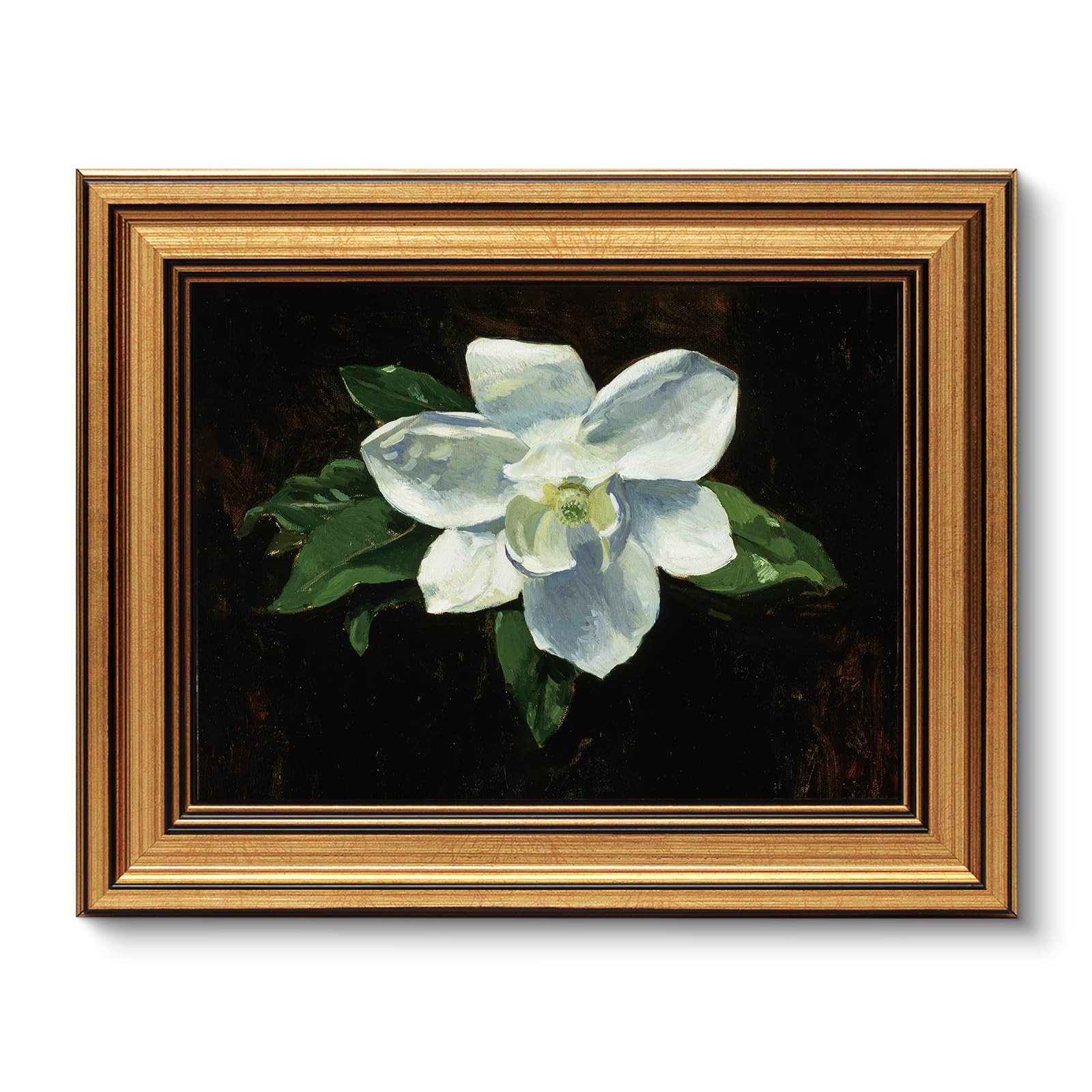 VIYYIEA Gold Framed Vintage Wall Art for Living Room, Flowers Canvas Prints Home Decor, Oil Paint... | Amazon (US)