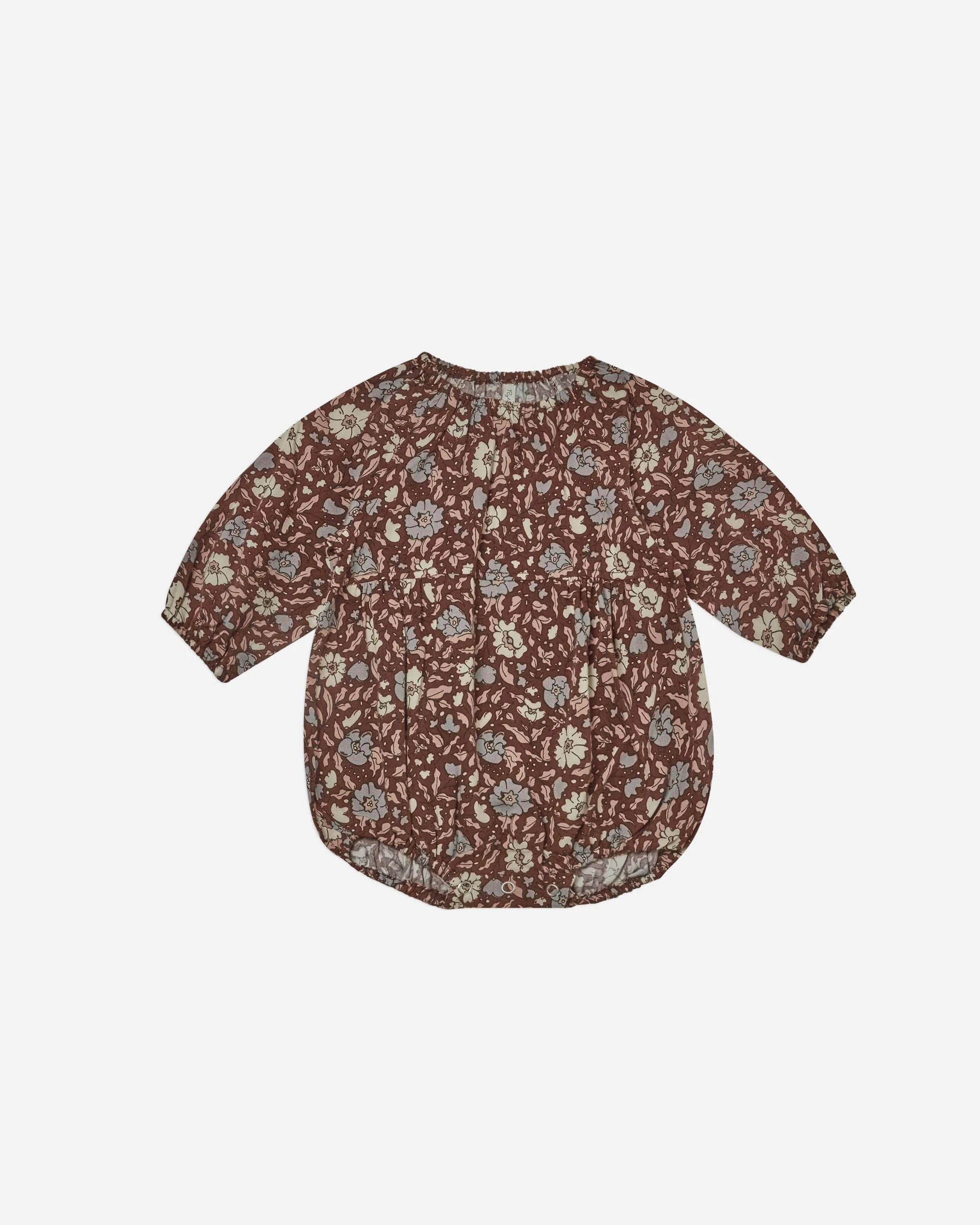 long sleeve bubble romper || holiday bloom | Rylee + Cru