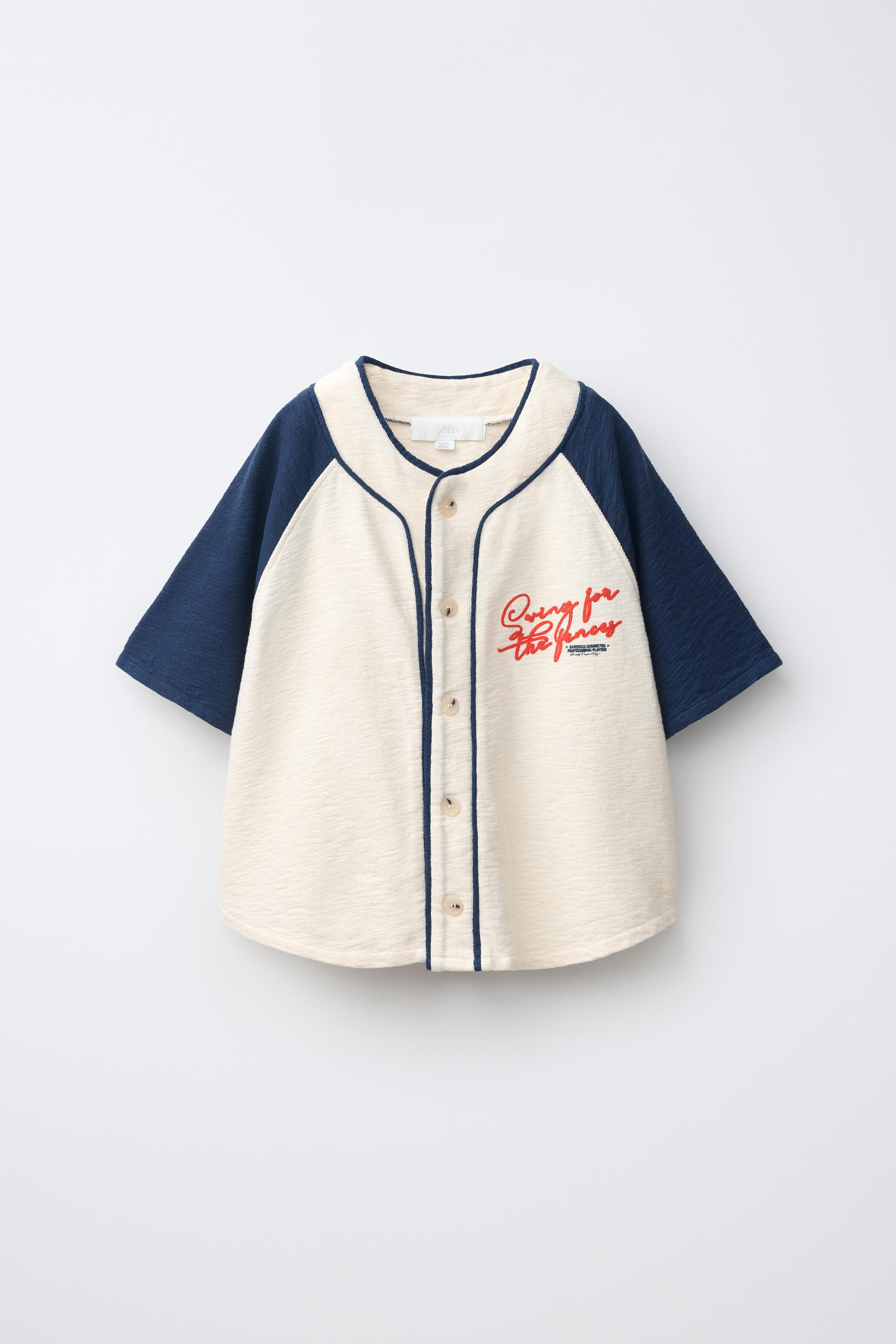 TEXT BASEBALL SHIRT | Zara US