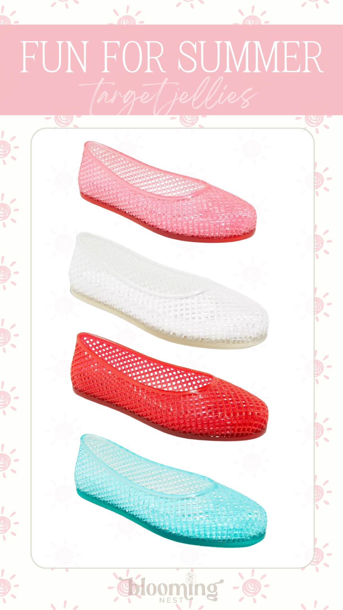 Fun shoes for summer! 

THEBLOOMINGNEST target jellies summer spring 

#LTKStyleTip #LTKShoeCrush #LTKSeasonal