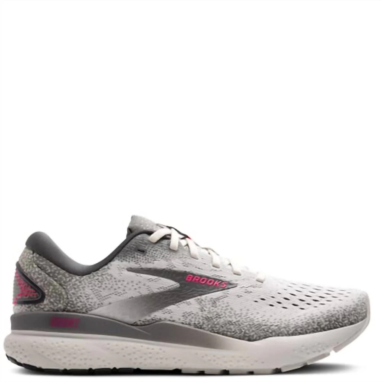 Women's Ghost 16 Running Shoes In Grey/gargoyle/pink | Shop Simon