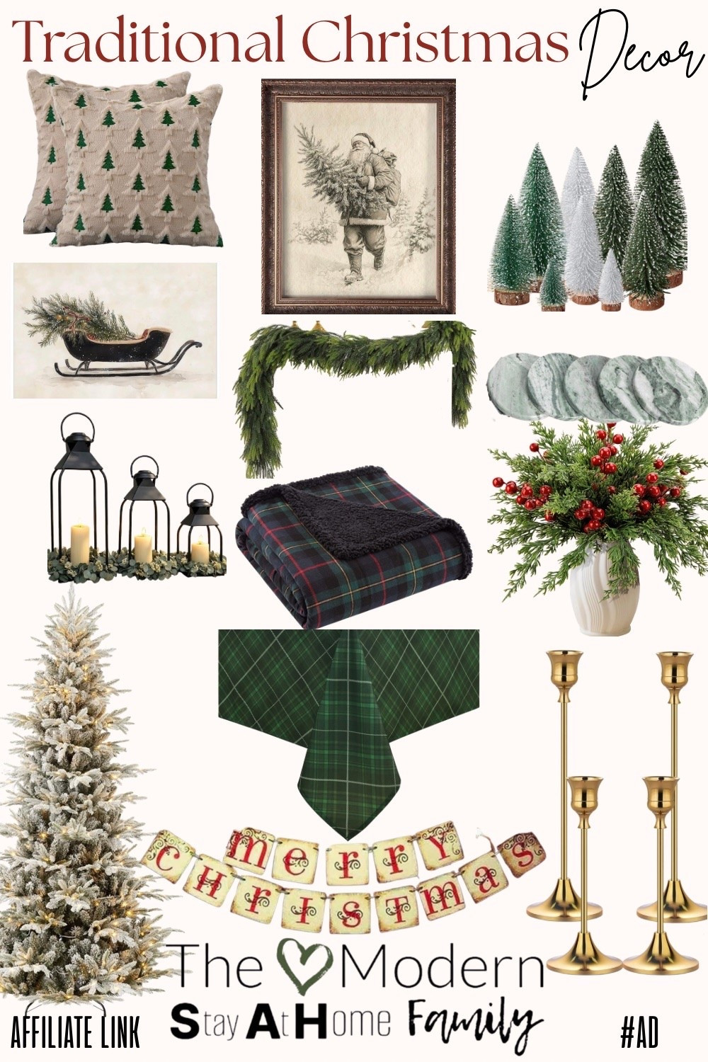 Traditional Christmas decor is all about creating a home that feels warm, welcoming, nostalgic, and collected over time. 🎄❤️ Think classic Christmas decorations, timeless Christmas colors, traditional Christmas ornaments, plaid Christmas decor, red and green Christmas decor, cozy Christmas accents, vintage-inspired Christmas decorations, and plenty of festive touches that make every room feel ready for the season.

Whether you love a classic Christmas tree filled with ornaments, Christmas stockings hung by the fireplace, traditional Christmas wreaths, plaid ribbons, red berries, pine garlands, brass accents, or cozy Christmas throw pillows, these traditional Christmas decor ideas are perfect for creating that cozy, nostalgic Christmas feeling. I’m sharing some of my favorite pieces to help you create a classic Christmas home that feels festive without feeling overly trendy. 🎄✨

Traditional Christmas Decor | Classic Christmas Decor | Traditional Christmas Tree | Red and Green Christmas Decor | Classic Christmas Ornaments | Plaid Christmas Decor | Cozy Christmas Decor | Christmas Home Decor | Vintage Christmas Decor | Traditional Christmas Decorations | Christmas Garland | Christmas Wreath | Christmas Stockings | Christmas Decorating Ideas | Timeless Christmas Decor | Nostalgic Christmas Decor | Classic Holiday Decor | Cozy Holiday Home | Christmas Decorating Inspiration

#LTKSeasonal #LTKHome #LTKSaleAlert