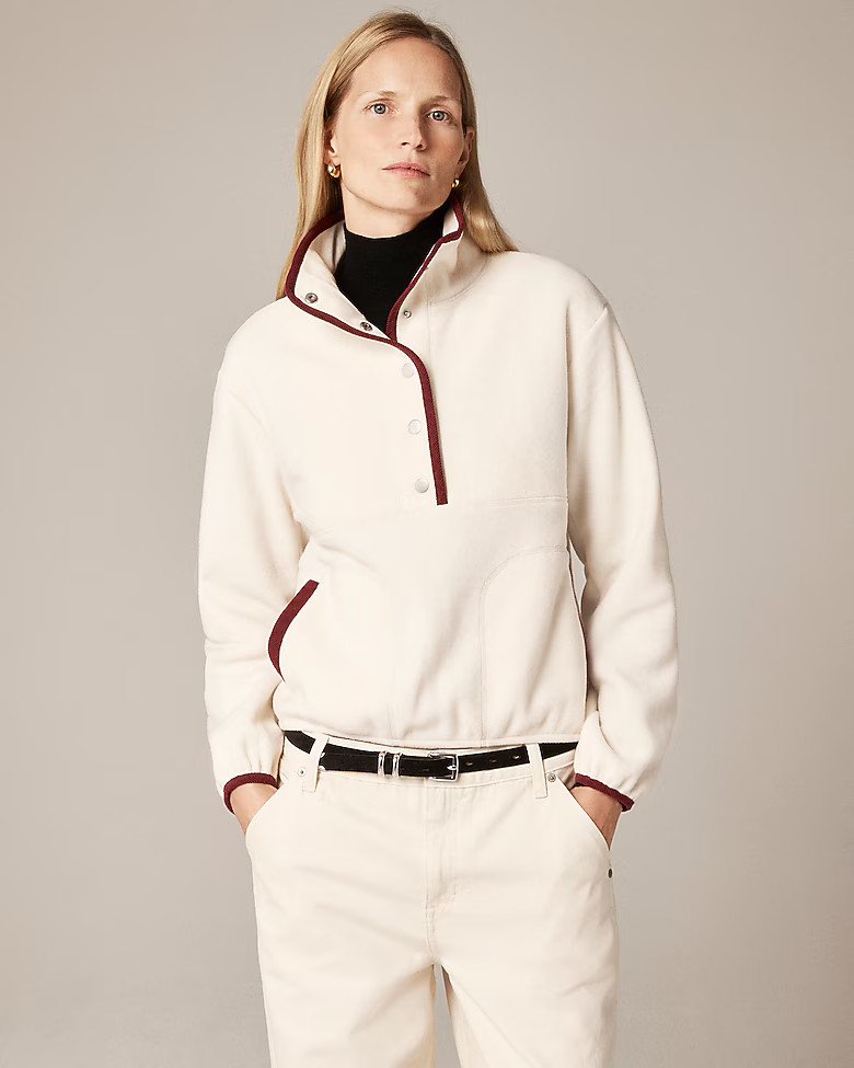 Warm-up fleece pullover | J. Crew US