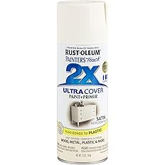 Rust-Oleum 249076 Painter's Touch 2X Ultra Cover Spray Paint, 12 oz, Satin Heirloom White | Amazon (US)
