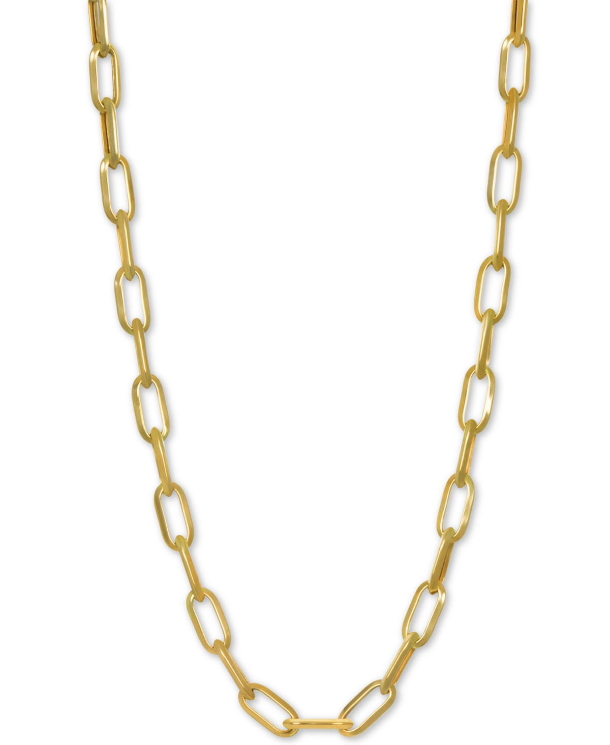 Paperclip Link 24" Chain Necklace in 14k Gold - Gold | Macy's