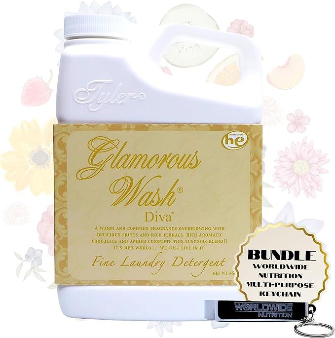 Worldwide Nutrition Bundle: Tyler Glamorous Wash Diva Laundry Liquid Detergent - Hand and Machine... | Amazon (US)