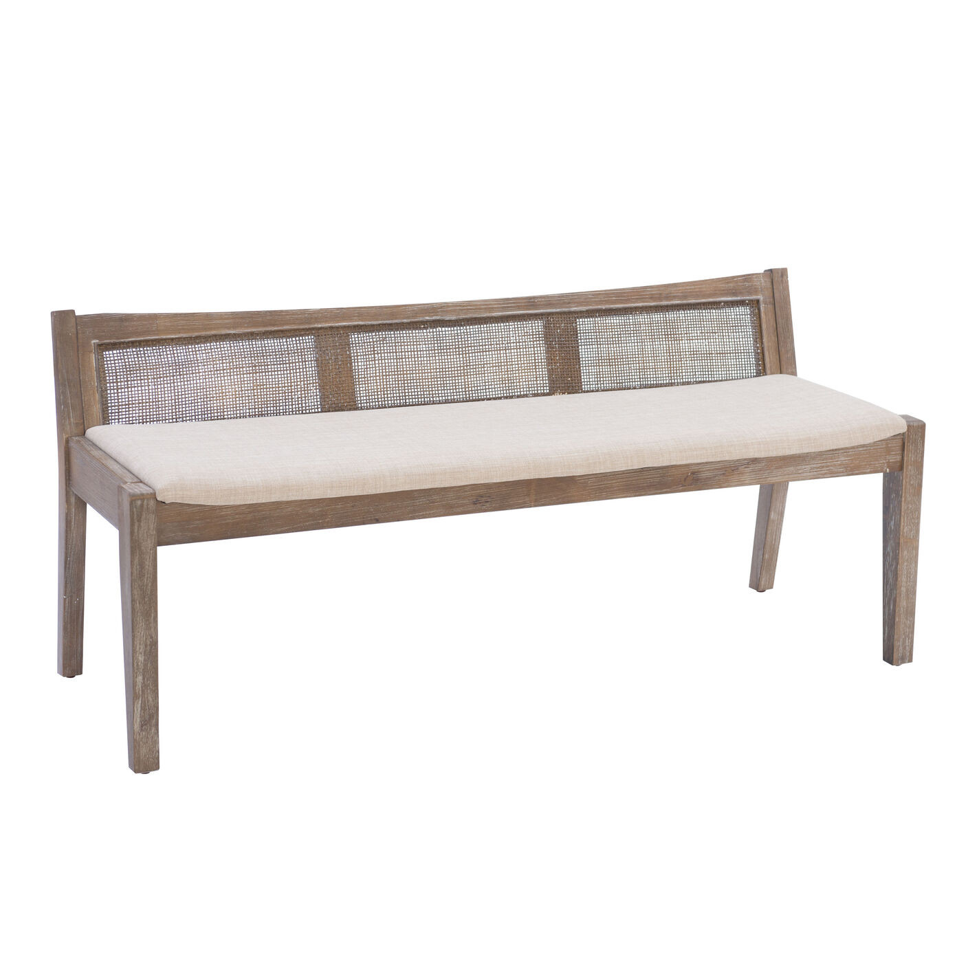 Abacos Rattan Cane Bench | World Market