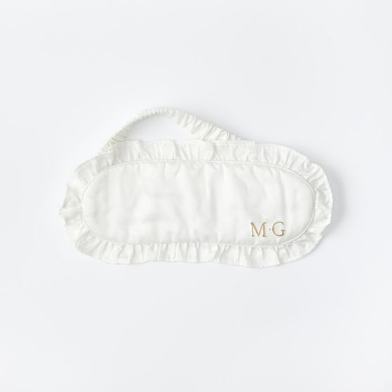 Ruffle Sateen Eye Mask | Mark and Graham