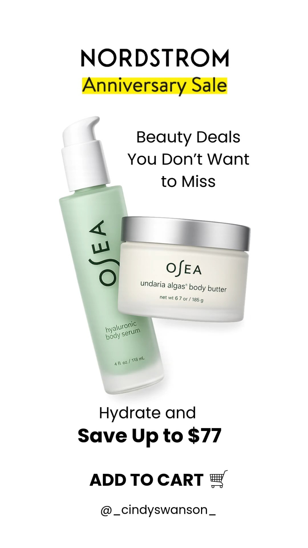 The Nordstrom Anniversary Sale isn't just for fashion, it's one of my favorite times to stock up on beauty favorites!

If you've been wanting to try OSEA or it's already part of your routine, now is the time to save. Your skin will thank you!

💡 LTK MADE EASY
❤️ Heart = Support my posts!
🔖 Save = Get sale & restock alerts
📋 Lists = Keep favorites organized
📲 Share = Send lists and products to a friend. Hello, Christmas List!
💬 Comment = Ask me anything about what I'm wearing.:-) 

 #LTKOver40 #LTKSaleAlert #LTKBeauty
