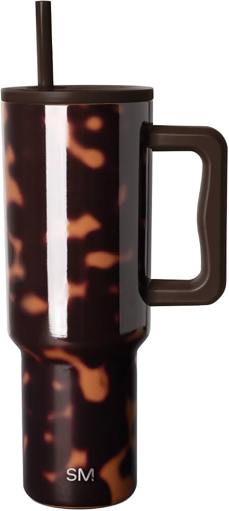 Simple Modern Tumbler with Handle and Straw | 40oz | Tortoise | Amazon (US)