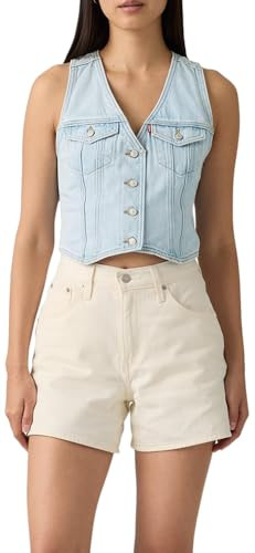 Levi's Women's Racer Vest, (New) Never Going To Change (Non-Stretch), Large | Amazon (US)