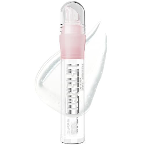 MAYBELLINE Lifter Oil-in-Gel Lip Gloss for Glassy, Bouncy Shine, Hydrating, Tinted Lip Balm and Moisturizer with Hyaluronic Acid and Passionfruit Oil, Mintini (Crystal Clear) | Amazon (US)