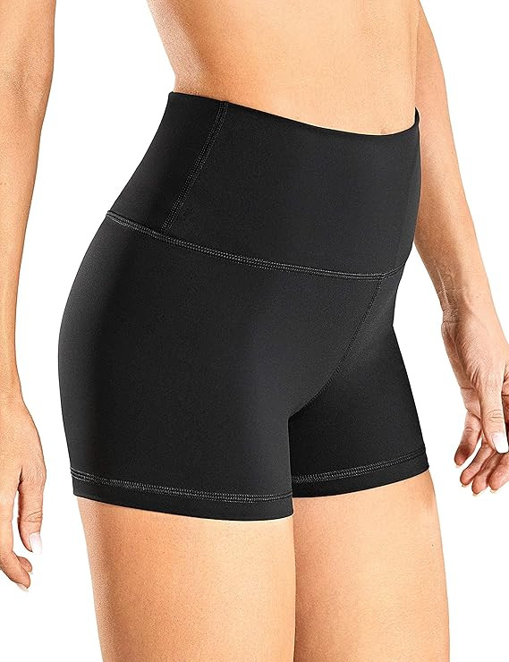CRZ YOGA Women's Naked Feeling Biker Shorts Workout Athletic Yoga Shorts Tights Running - 3 Inche... | Amazon (US)