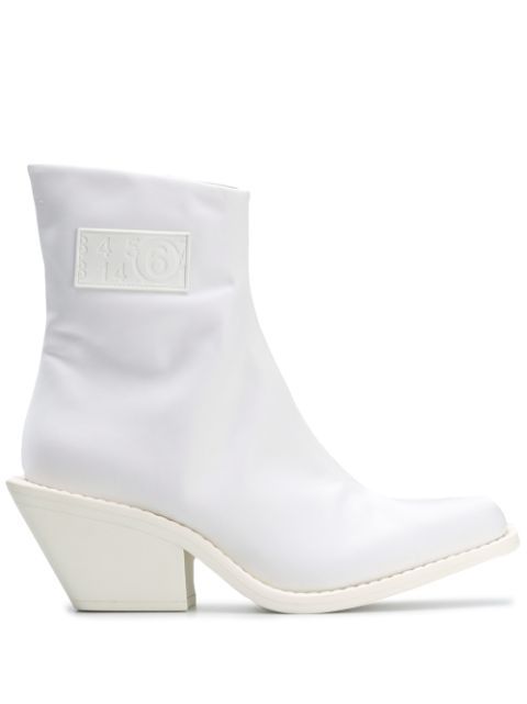 logo patch ankle boots | Farfetch (CA)